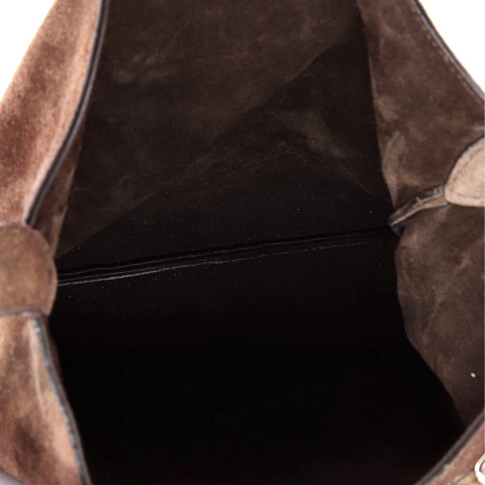 Valentino Garavani Small Nellcote Fringe Shoulder Bag Suede with Studded Detail - Picture 5 of 5
